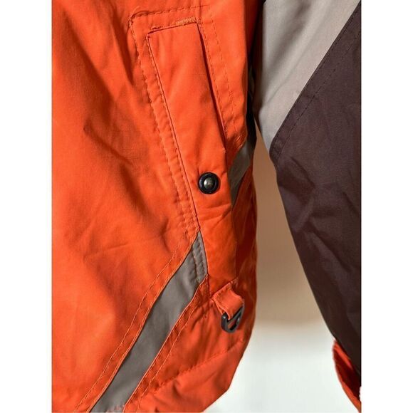 Protection System Jacket Orange & Brown Hooded Insulated Pockets Zipper Sz Boys - Picture 4 of 11